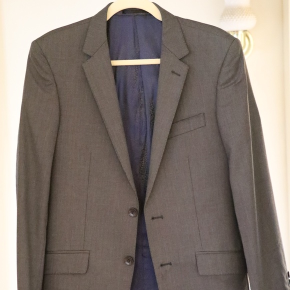 Men's Suit and Pants- Venicio Daltoni 38S (Gray, wool/cashmere) - Picture 8 of 11